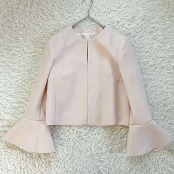 아나이 노카라 자켓 플레어 슬리브 핑크