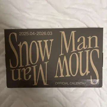 Snow Man 공식 캘린더 2025-2026