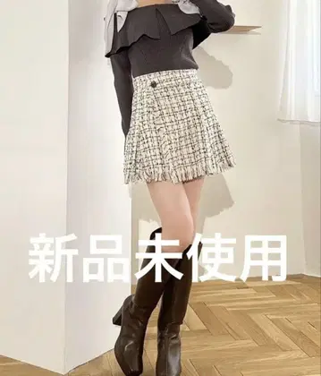 트위드 랩 미니 스커트 RESEXXY 리젝시