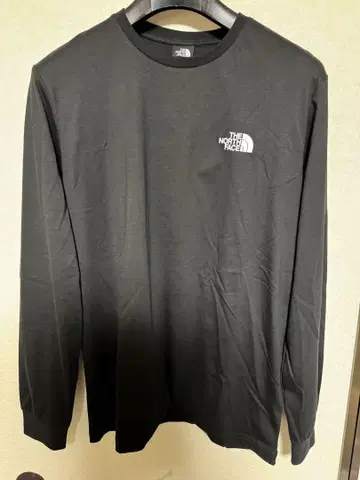 THE NORTH FACE 블랙 롱 슬리브 T셔츠 M