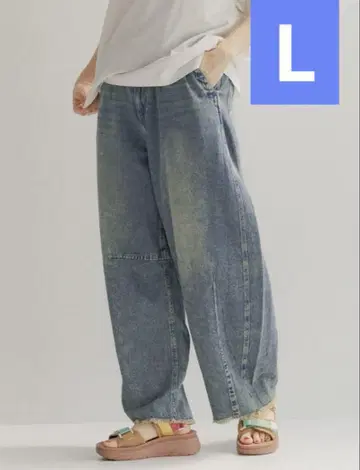 니코앤드 셀프컷 배럴 팬츠