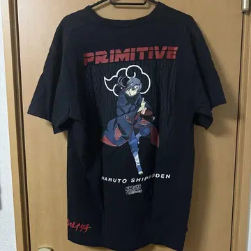 Primitive NARUTO 돌풍전 우치하 이타치 셔츠 구제 의류