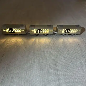 프라레일 차량 기차 화차 라이트 부착 3량 세트