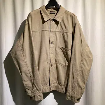 [ LENO ] 트래커 자켓 네프 원단 메탈 버튼