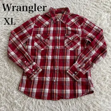 랭글러 에드윈 플란넬 셔츠 긴팔 체크 셔츠 빈티지