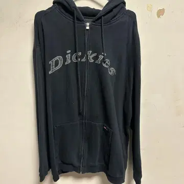 Dickies 풀 집업 후드티 L 사이즈 다크 블루