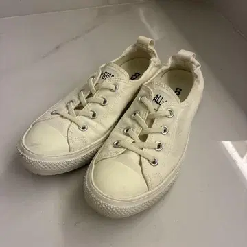 ALL STAR 화이트 캔버스 스니커즈