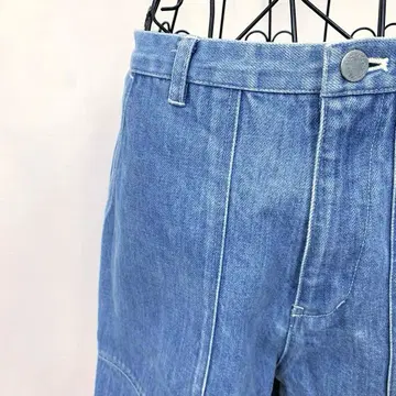 새상품급 유나이티드 애로우즈 데님 하프 숏 팬츠 스트릿 파랑