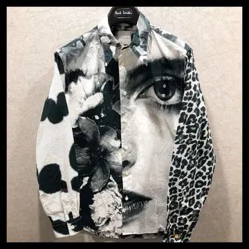 폴스미스 긴팔 셔츠 M 사이즈 올 패턴 화이트 계열