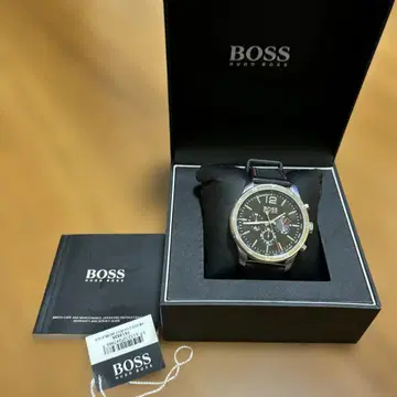 BOSS 크로노그래프 손목시계 블랙