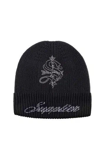 Cross Rhinestone Balaclava Beanie