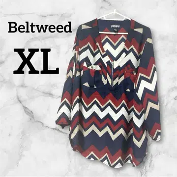 새상품급 Beltweed [ 1X ] 지그재그 패턴 튜닉 빅 사이즈