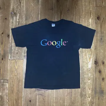 Google 기업 셔츠 블랙 XL 90년대 후반 00년대