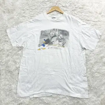 USA제 도널드 덕 65주년 t셔츠 XL 화이트 디즈니