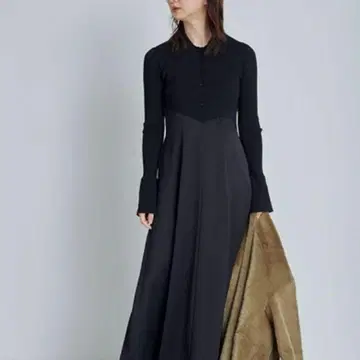 프레이 아이디 폴로 카라 니트 원피스