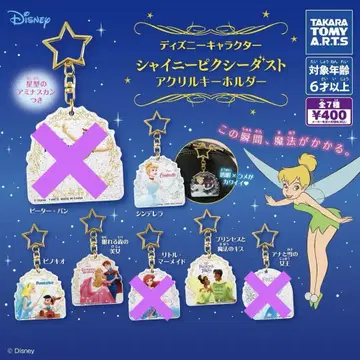 디즈니 샤이니 픽시 더스트 아크릴 키링 4개 세트