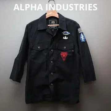 [새상품급] ALPHA INDUSTRIES 밀리터리 셔츠 S 사이즈
