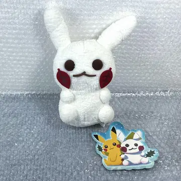 겨울 숨바꼭질 피카츄 눈사람 봉제 인형