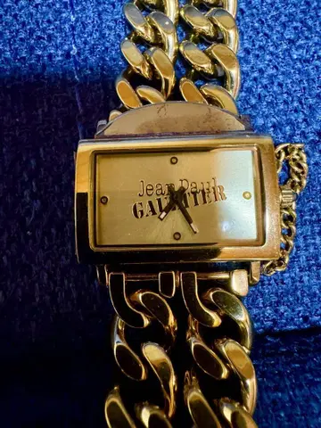 Jean Paul Gaultier 초레어 골드 체인 손목시계