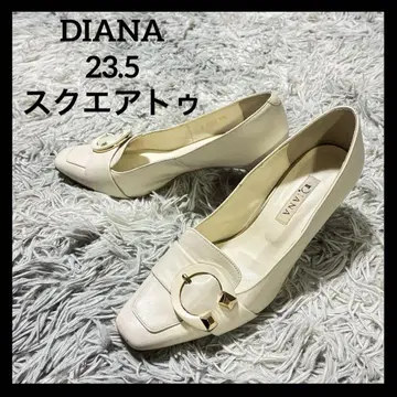 인기 DIANA 펌프스 23.5 라이트 그레이지 스퀘어토 벨트