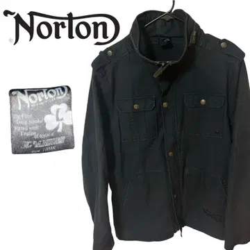 Norton 블랙 자켓 포켓 부착