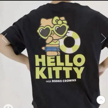 로데오 크라운 HELLO KITTY 셔츠 블랙