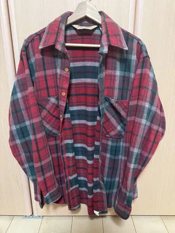 빅맥 BIG MAC 80s 플란넬 셔츠 체크 플란넬 셔츠