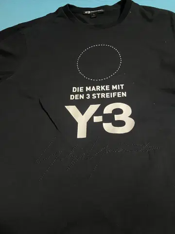Y-3 프린트 로고 T셔츠 M 사이즈
