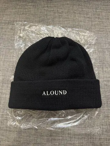 ALOUND LOGO BEANIE STANDARD LOGO BLACK