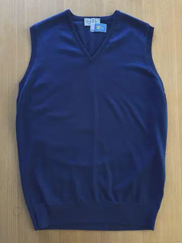 JOHN SMEDLEY V넥 니트 베스트 M 네이비