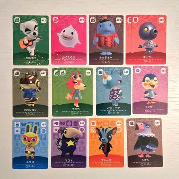 모여봐요 동물의 숲 모동숲 amiibo 카드 38장