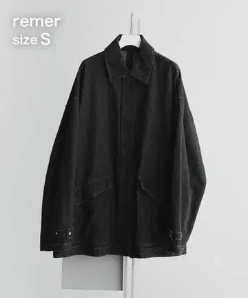 remer / 루즈 오버 사이즈 빈티지 워시 데님 자켓 S