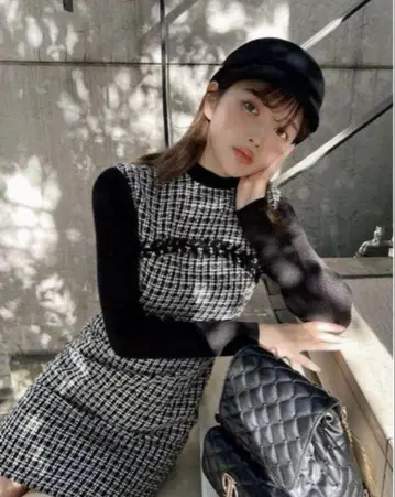 다리치 미사용 새상품 트위드 원피스