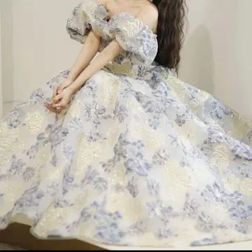 컬러 드레스 자수 꽃무늬 브라이덜 사전 촬영 2차 모임