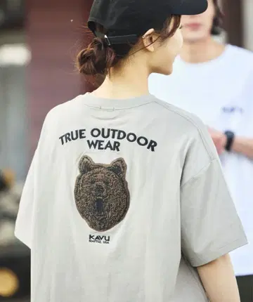 KAVU x FREAK'S STORE/애니멀 자수 패치 크루넥 T셔츠