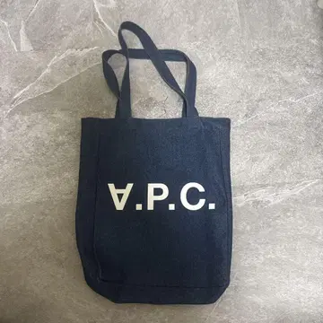 A.P.C. 다크 블루 데님 토트백