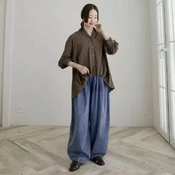 시마무라 히나코 코쿤 팬츠 와이드 팬츠