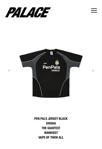 [ 초레어 ] PALACE PenPals Jersey 블랙