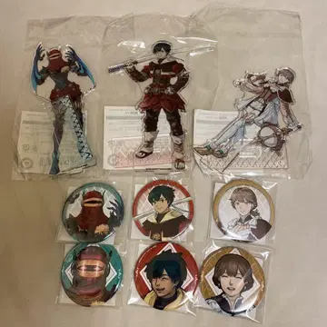 바텐 카이토스 복권 라쿠텐 컬렉션 아크릴 스탠드, 캔뱃지 9개 세트