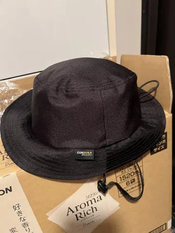 CORDURA 경량 이너 프로텍터 부착 햇 모자 블랙 58cm