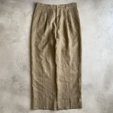 90s USA제 에디 바우어 린넨 팬츠 슬랙스 베이지 새상품급