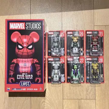 MARVEL BE@RBRICK 해피 복권 라스트 원 베어브릭 세트