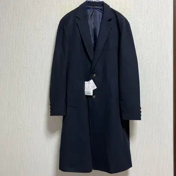 택 포함 새상품 COMME CA COMMUNE 체스터 코트 네이비