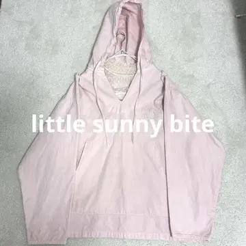 little sunny bite 핑크 데님 후드티 풀오버