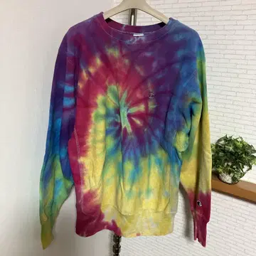 90s 챔피언 맨투맨 타이다이 염색 USA제 미국제 빈티지