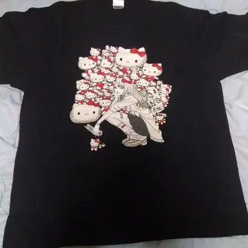 이토 준지 산리오 캐릭터즈 T셔츠 헬로키티 토미에 L