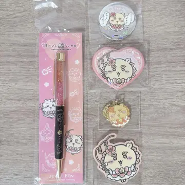 마법소녀 치이카와 주얼 펜 하트 캔뱃지 등 * 5개 세트 시사