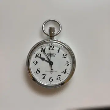 SEIKO 수동 와인딩 회중시계 핸드메이드 알버트 체인 부착