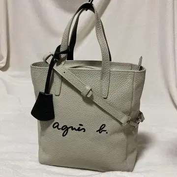 agnes b. 핸드백 숄더 가죽 그레이지
