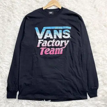 VANS Factory Team 긴팔 티셔츠 M 블랙